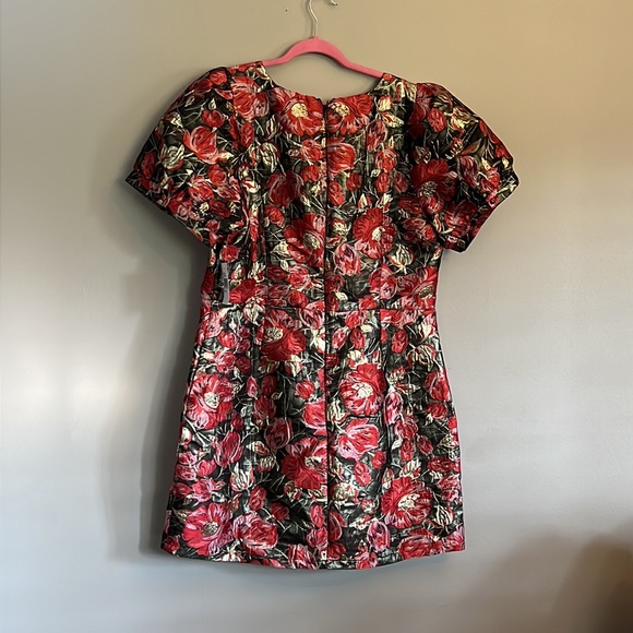 ADELYN RAE CLARIS PUFF SLEEVE JACQUARD MINI DRESS - Picture 7 of 12